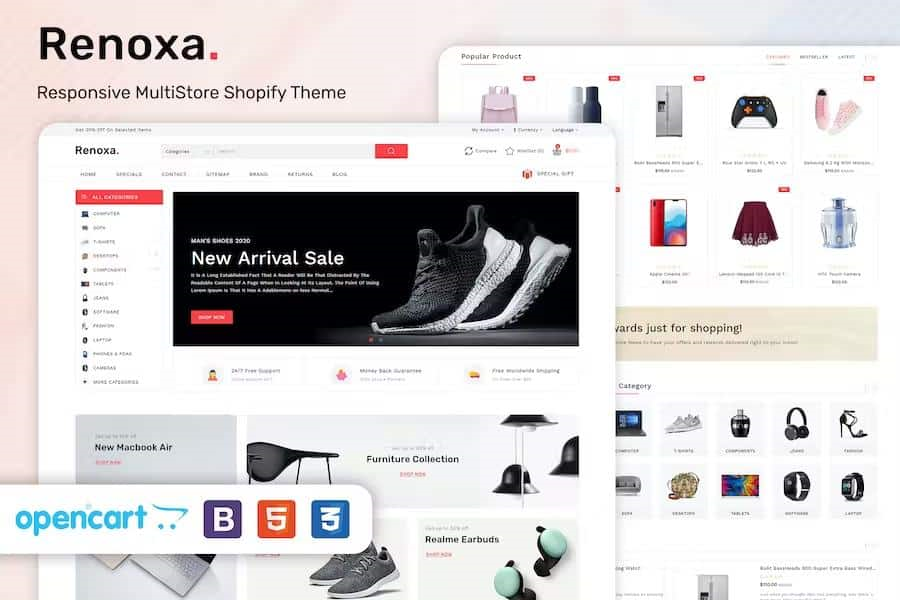 RENOXA – MULTIPURPOSE OPENCART RESPONSIVE THEME
